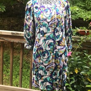 Antonio Melani Abstract 3/4 Sleeve Dress